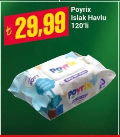 Poyrix Islak Havlu 120'Li