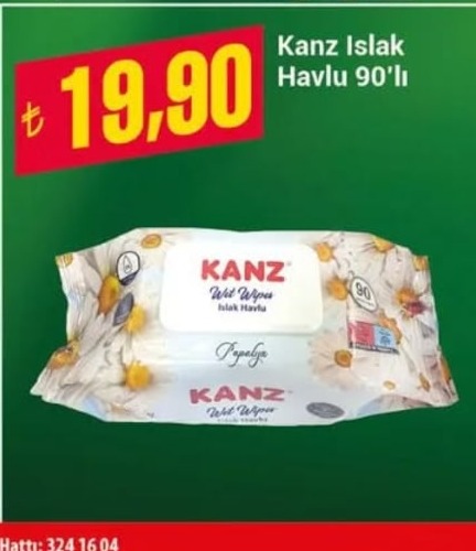 Kanz Islak Havlu 90'Lı