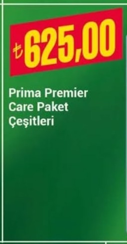 Prima Premier Care Paket Çeşitleri