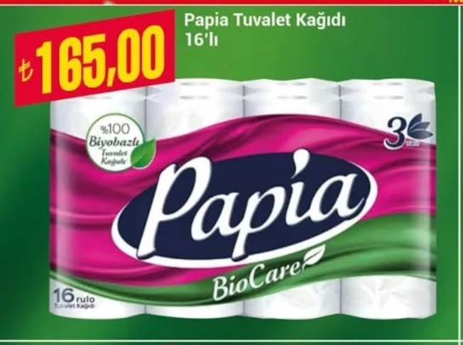 Papia Tuvalet Kağıdı 16'Lı