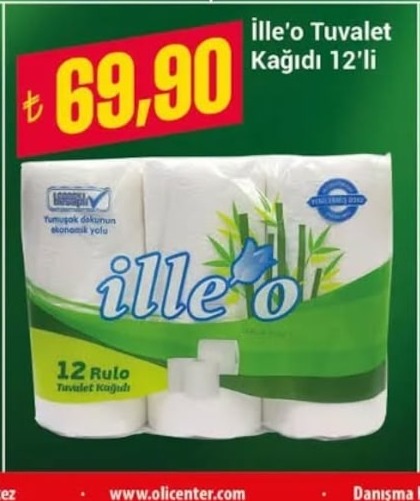 İlle'O Tuvalet Kağıdı 12'Li