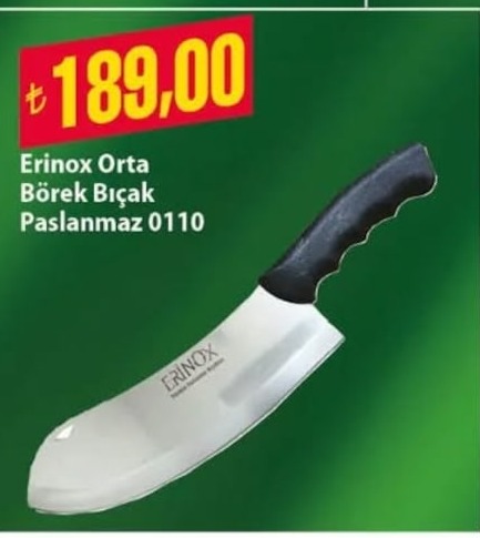 Erinox Orta Börek Bıçağı Paslanmaz 0110