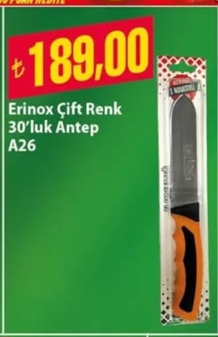 Erinox Çift Renk 30'Luk Antep A26