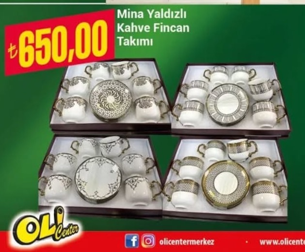 Mina Yıldızlı Kahve Fincan Takımı