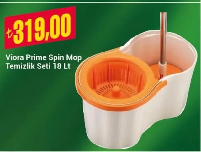 Viora Prime Spin Mop Temizlik Seti 18 Lt