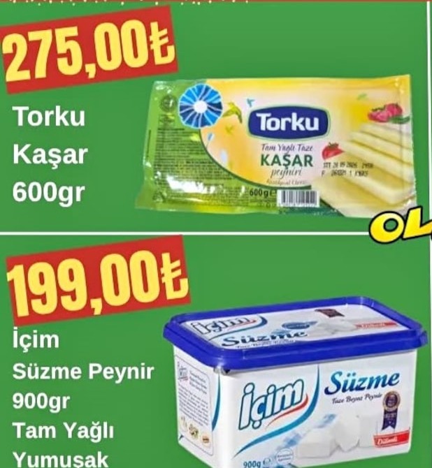 Torku Kaşar 600Gr