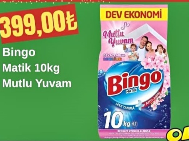 Bingo Matik 10Kg Mutlu Yuvam