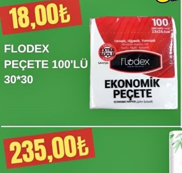 Flodex Peçete 100'Lü 30*30