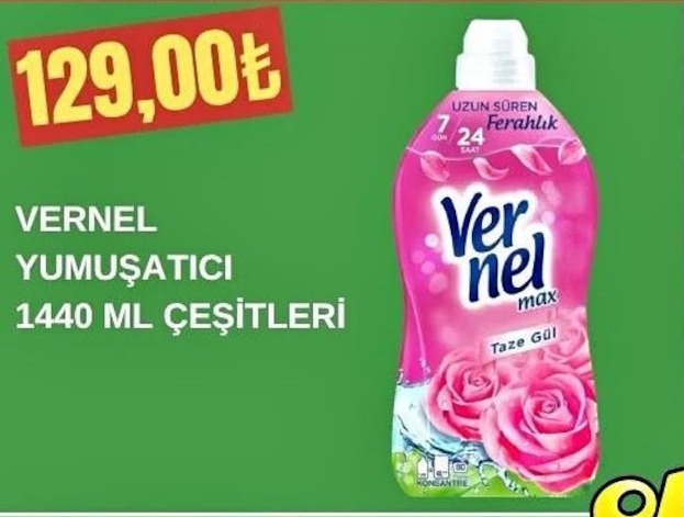 Vernel Yumuşatıcı 1440 Ml Çeşitleri