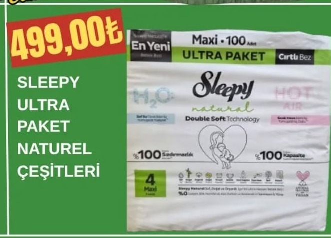 Sleepy Ultra Paket Naturel 100 Adet