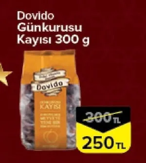 Dovido Günkurusu Kayısı 300 G