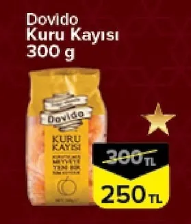 Dovido Kuru Kayısı 300 G