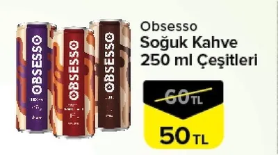 Obsesso Soğuk Kahve 250 Ml Çeşitleri