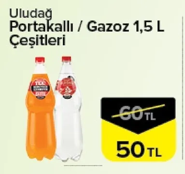 Uludağ Portakallı / Gazoz 1,5 L Çeşitleri