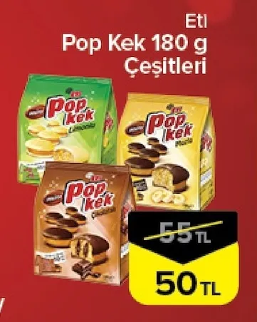 Eti Pop Kek 180 G Çeşitleri