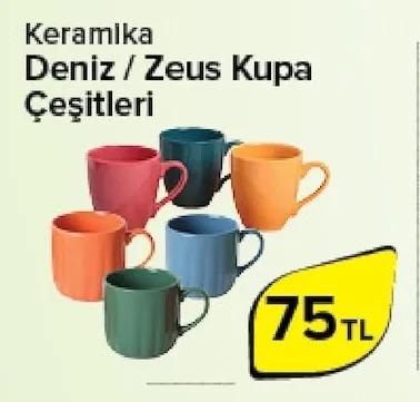 Keramika Deniz / Zeus Kupa Çeşitleri