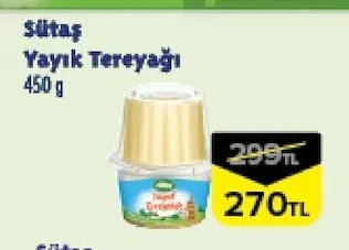 Sütaş Yayık Tereyağı 450 G