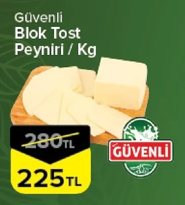 Güvenli Blok Tost Peyniri / Kg
