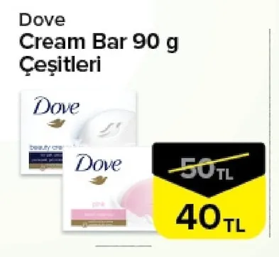 Dove Cream Bar 90 G Çeşitleri
