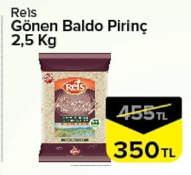Reis Gönen Baldo Pirinç 2,5 Kg