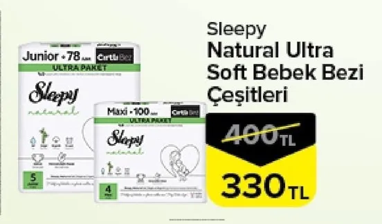 Sleepy Natural Ultra Soft Bebek Bezi Çeşitleri