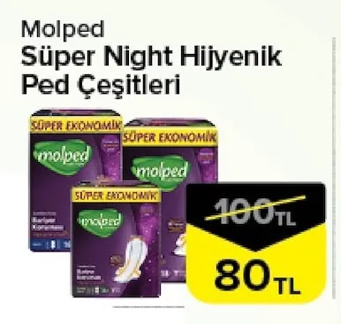 Molped Süper Night Hijyenik Ped Çeşitleri