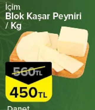 İçim Blok Kaşar Peyniri / Kg