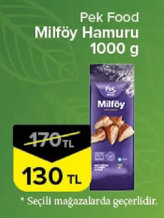Pek Food Milföy Hamuru 1000 G