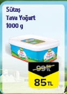 Sütaş Tava Yoğurt 1000 G