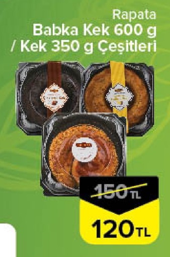 Rapata Babka Kek 600 G / Kek 350 G Çeşitleri