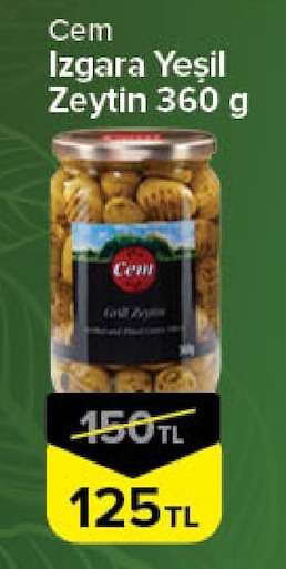 Cem Izgara Yeşil Zeytin 360 G