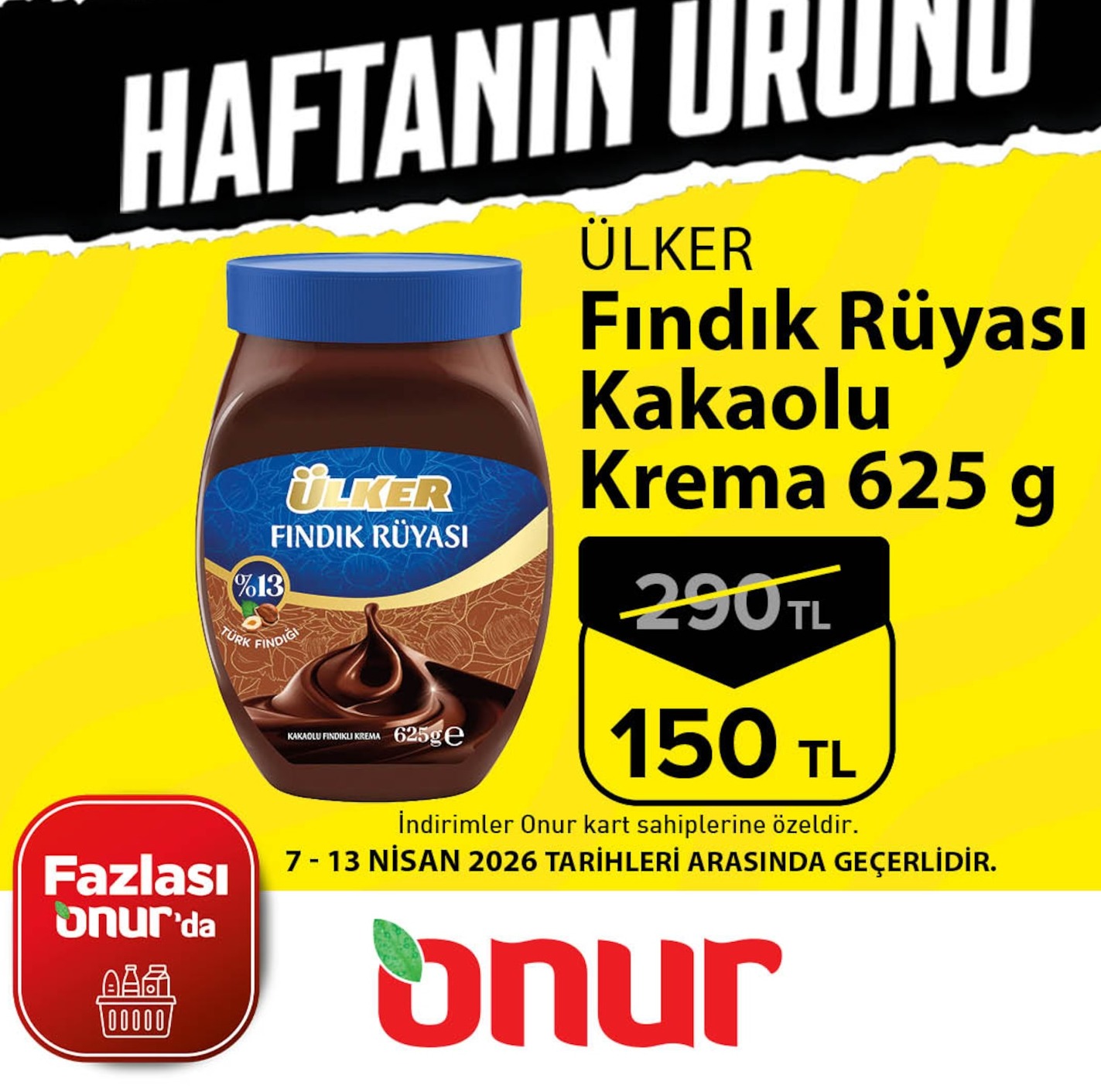 Ülker Fındık Rüyası Kakaolu Krema 625 G