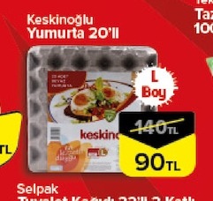 Keskinoğlu Yumurta 20'Li