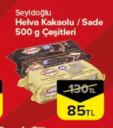 Seydoğlu Helva Kakaolu / Sade 500 G Çeşitleri