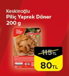 Keskinoğlu Piliç Yaprak Döner 200 G