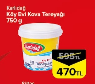 Karlıdağ Köy Evi Kova Tereyağı 750 G