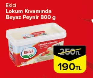 Ekici Lokum Kıvamında Beyaz Peynir 800 G