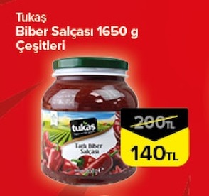 Tukaş Biber Salçası 1650 G