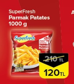 Superfresh Parmak Patates 1000 G