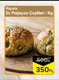 Rapata Ev Poğaçası Çeşitleri / Kg