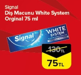 Signal Diş Macunu White System Orginal 75 Ml