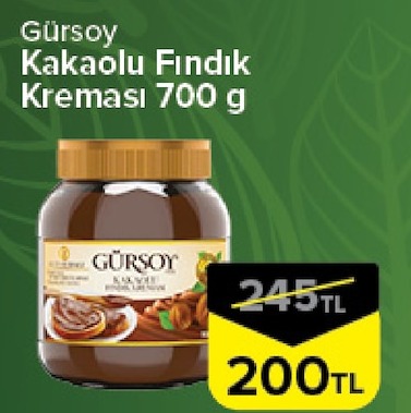 Gürsoy Kakaolu Fındık Kreması 700 G
