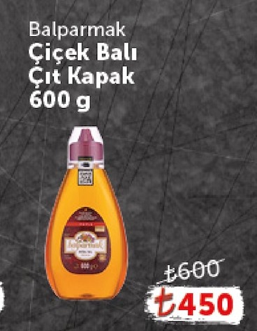 Balparmak Çiçek Balı Çıt Kapak 600 G
