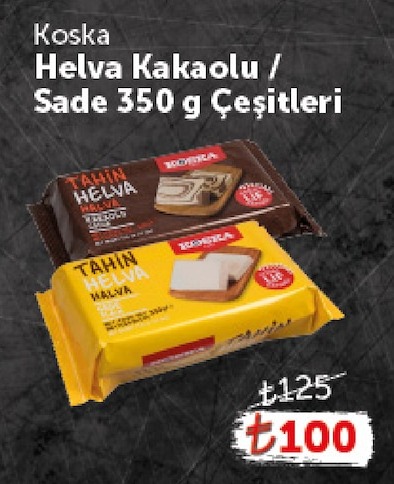 Koska Helva Kakaolu / Sade 350 G Çeşitleri