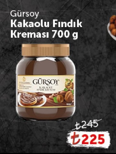 Gürsoy Kakaolu Fındık Kreması 700 G