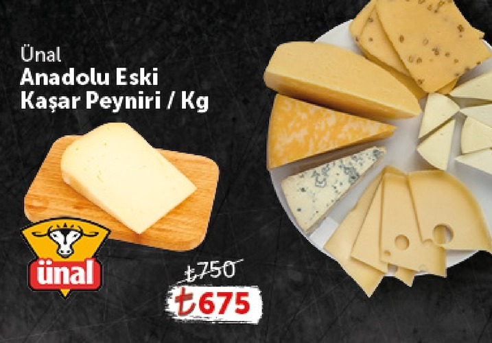 Ünal Anadolu Eski Kaşar Peyniri / Kg