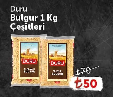 Duru Bulgur 1 Kg Çeşitleri