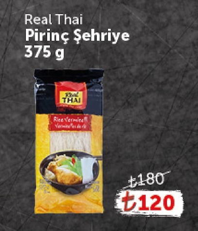 Real Thai Pirinç Şehriye 375 G