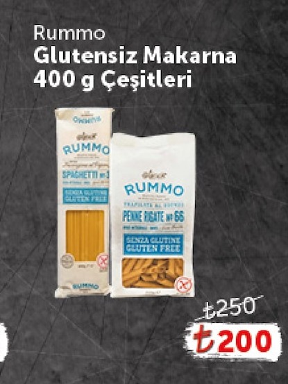 Rummo Glutensiz Makarna 400 G Çeşitleri