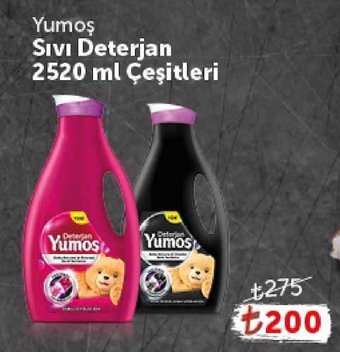Yumoş Sıvı Deterjan 2520 Ml Çeşitleri